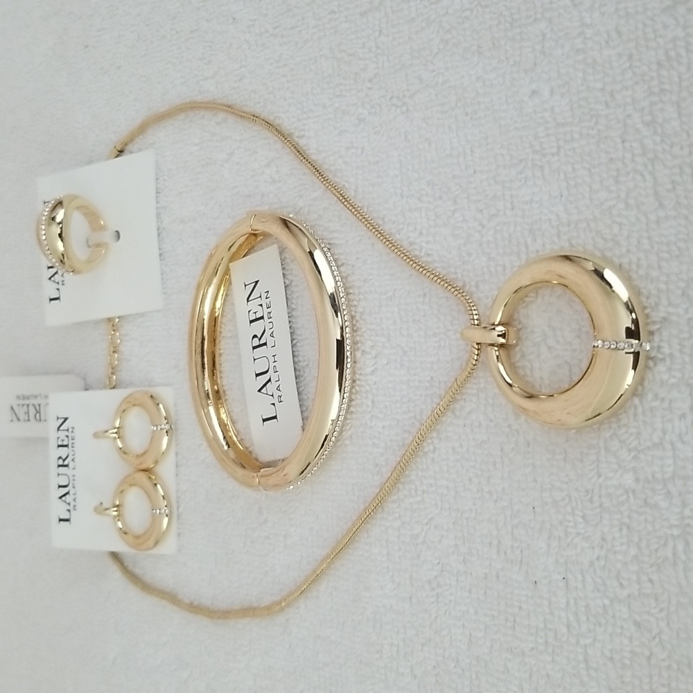 New  Ralph Lauren Sculpted Bangle Bracelet - Picture 2 of 10